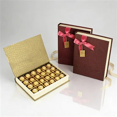 Scatola di cioccolatini a forma di libro